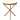 The Curated Nomad Fritz White Marble Top Accent Table with Gold Stainless Steel Crossed Legs