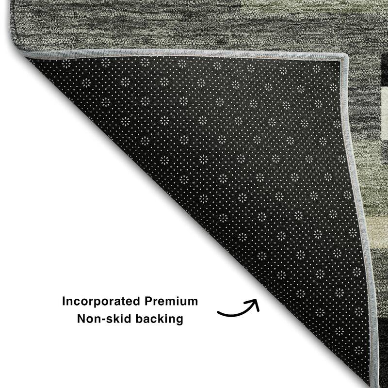 Premium Washable Super Soft Stripes Stacked Mayfield Rug