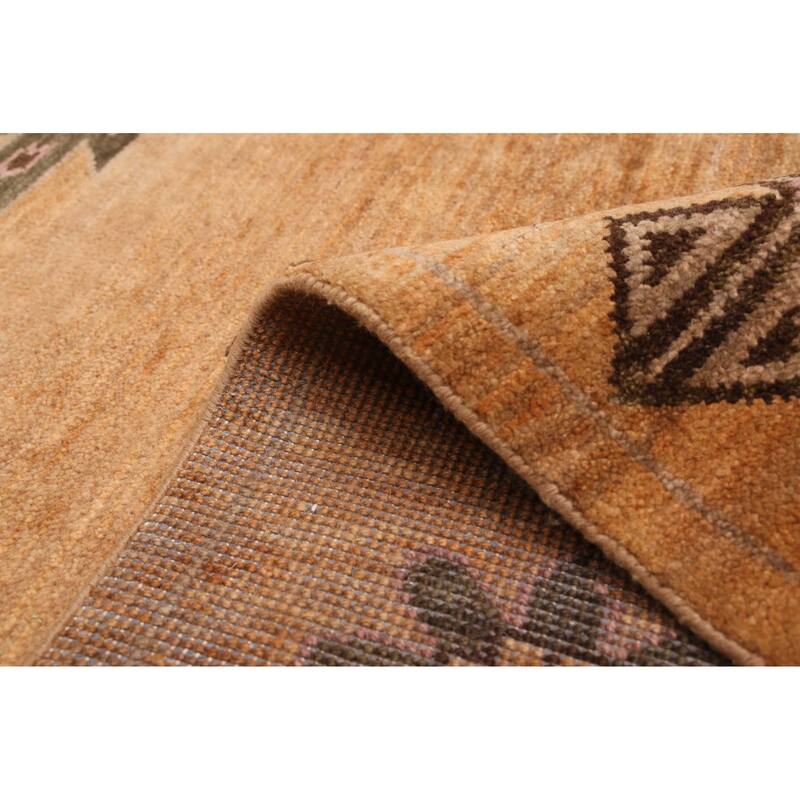 ECARPETGALLERY Hand-knotted Jules Serapi Light Brown Wool Rug - 8'1 x 9'10