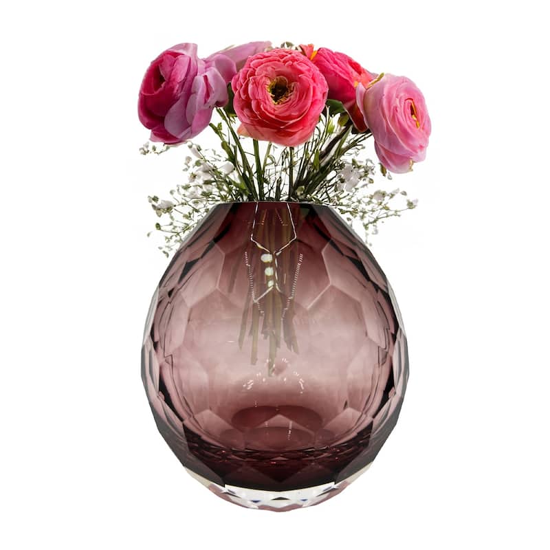 6" High Premium Contemporary Glass Bud Vase for Flowers