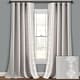 preview thumbnail 9 of 15, Lush Decor Luxury Modern Geo Linen Like Embroidery Border Window Curtain Panel