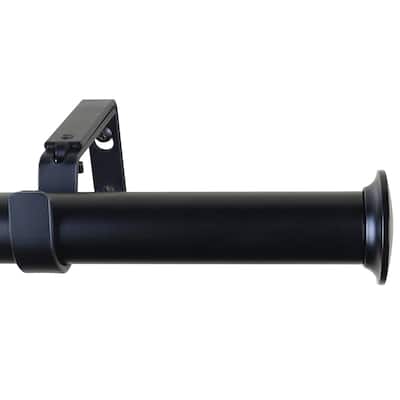 Meriville 1-Inch Diameter Dobson End Cap Single Window Treatment Curtain Rod