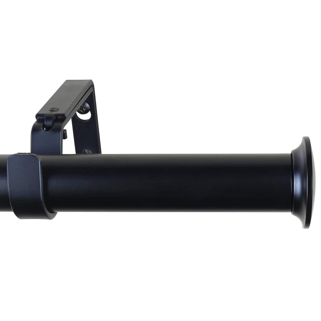 Meriville 1-Inch Diameter Dobson End Cap Single Window Treatment Curtain Rod