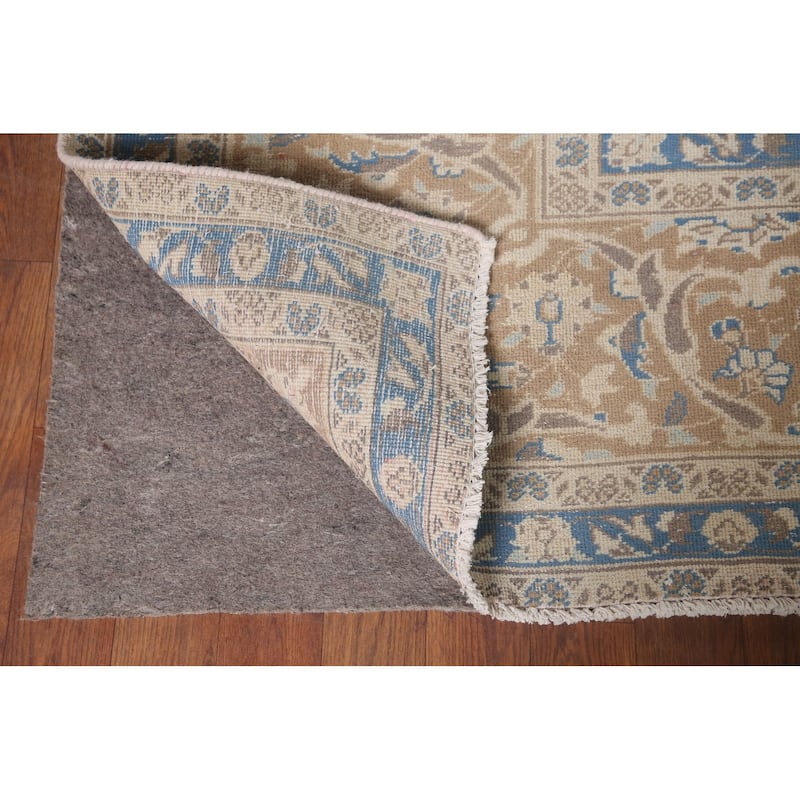 Traditional Kashan Persian Vintage Area Rug Hand-knotted Wool Carpet - 9'7" x 12'6"