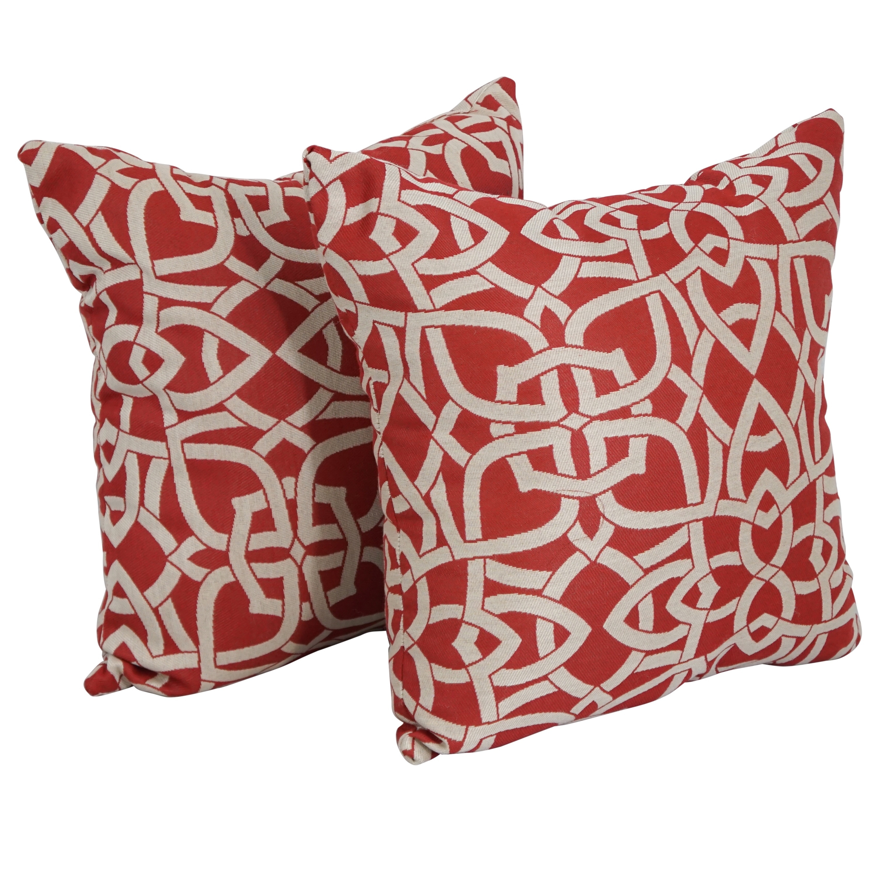 17-inch Square Premium Woven Outdoor Throw Pillows (Set of 1, 2, or 4)