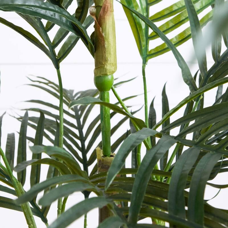Potted Artificial Areca Palm Tree - 5' - Green