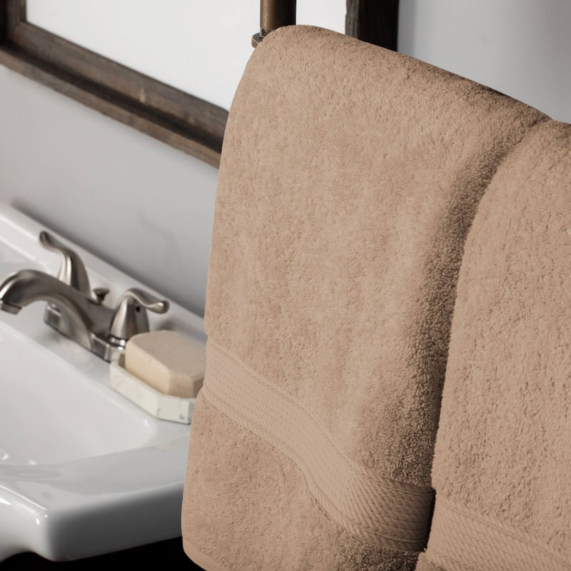 Superior Egyptian Cotton Pile Heavyweight Bath Towel Set of 2