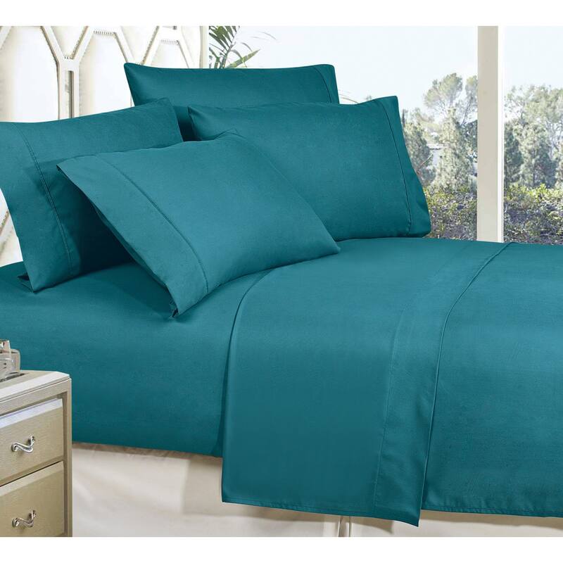 Copper Grove Boughton Wrinkle-resistant Deep-pocket Bed Sheet Set - Full - Turquoise