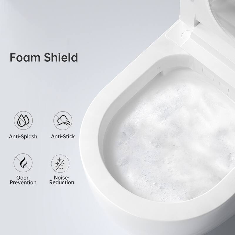 Modern Smart Toilet Integrated Design. Auto Open Close Lid. Heated Seat. Instant Warm Water. Auto Flush