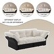 preview thumbnail 13 of 49, 74.8" Queen Pull Out Sofa Bed with Tufted Design and 2 Pillows