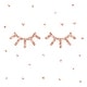 preview thumbnail 1 of 2, RoomMates Gold Eyelash Wall Decals With Glitter