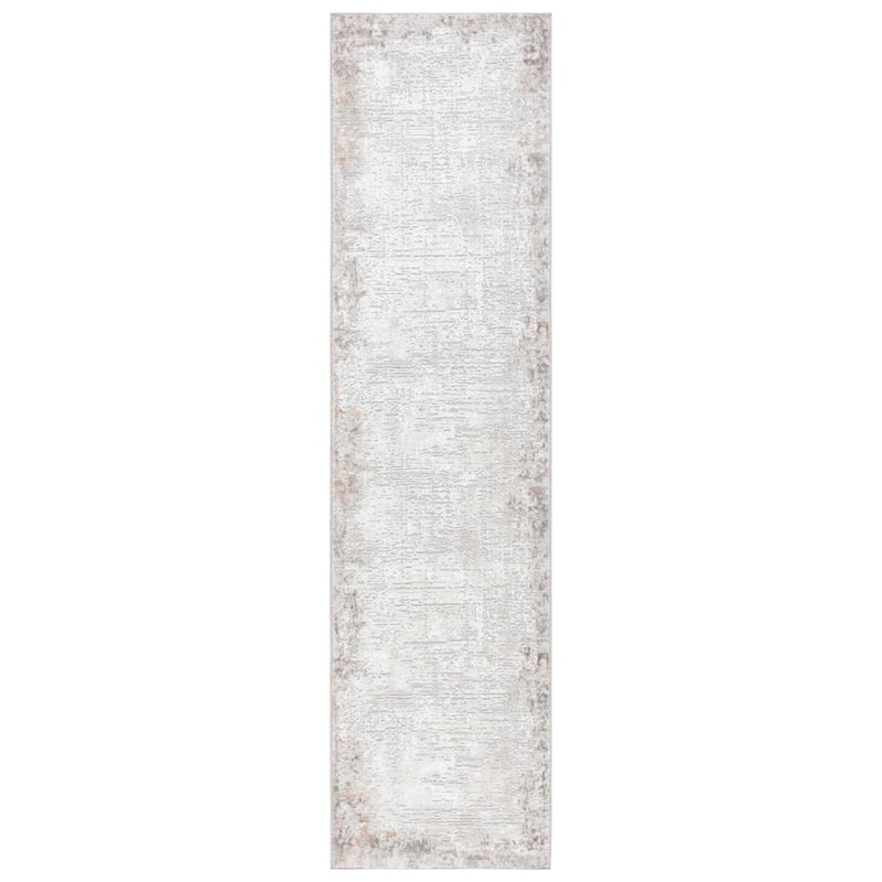 SAFAVIEH Parker Cilla Glam Abstract Rug - 2' x 8' Runner - Grey/Ivory
