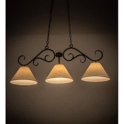 Meyda Tiffany 171986 Bristol 3 Light 48" Wide Linear Pendant