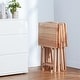 preview thumbnail 3 of 3, Foldable TV Dinner Tray Table with Storage Rack