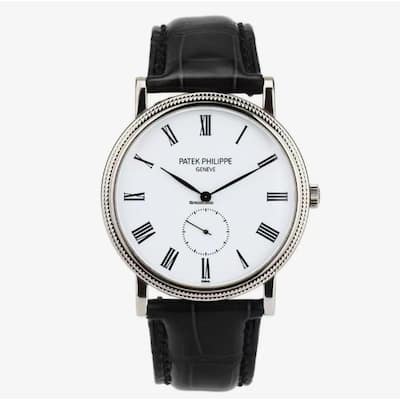 Patek Philippe Pre-Owned Calatrava 36mm Small Seconds Men's Watch - White Gold
