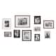 Kate and Laurel Bordeaux 10-piece Wood Gallery Wall Picture Frame Set - white wash, charcoal grey, rustic grey