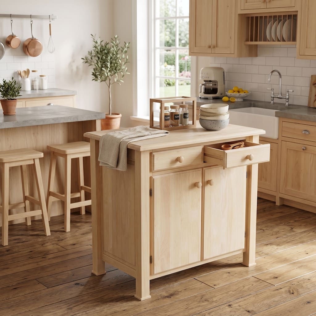 Copper Grove Lew Unfinished Kitchen Island and Work Center