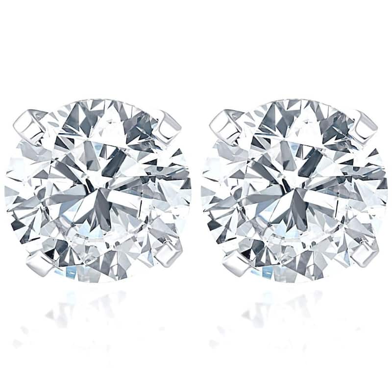 Certified 1 1/2Ct TW Round Diamond Studs Gold Lab Grown