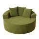 preview thumbnail 9 of 7, XIZZI Modern Round Plush Lounge Sofa with Cushions