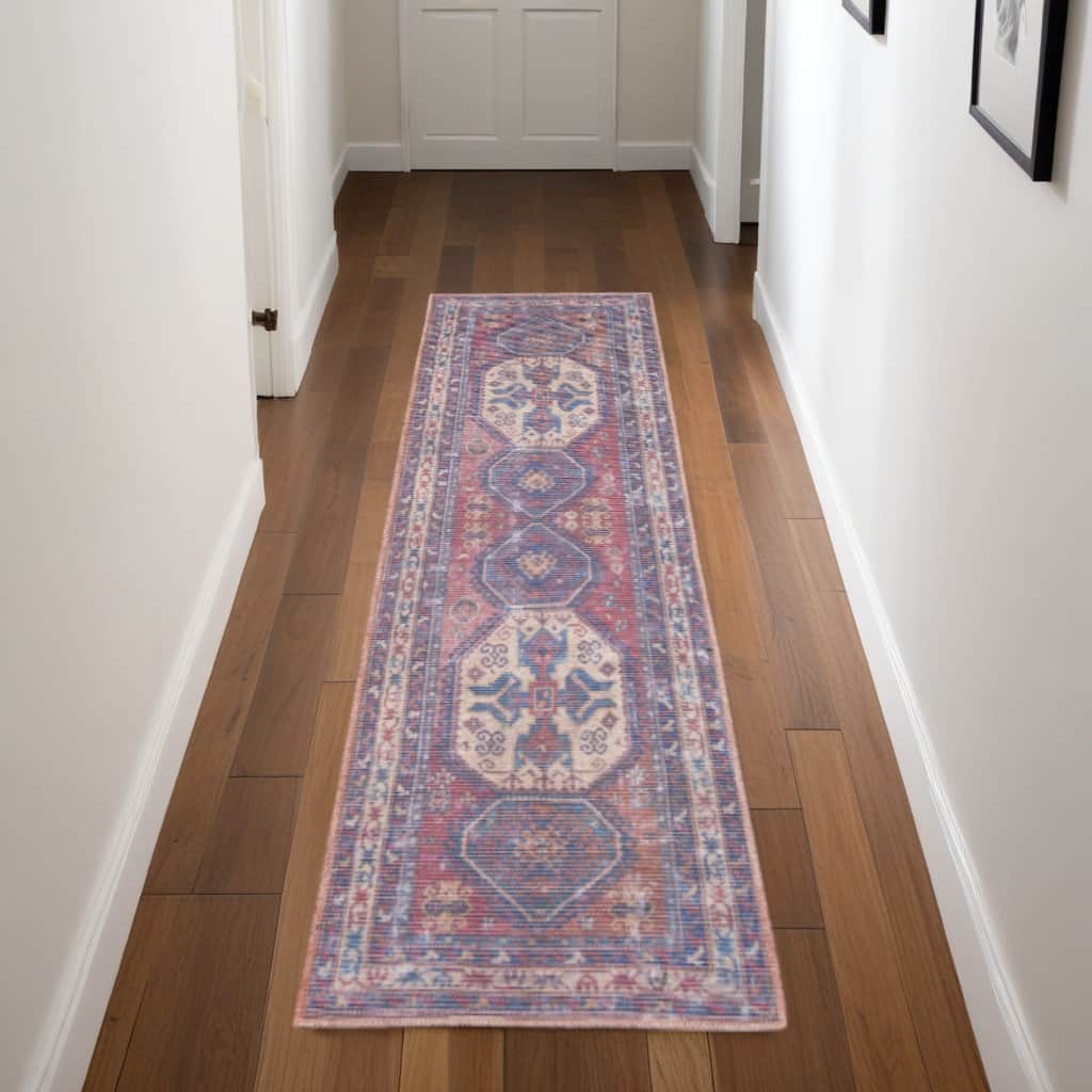 Power Loomed Distressed Area Rug