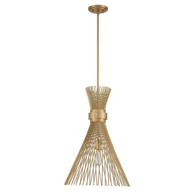 Longfellow 1-Light Pendant - Burnished Brass