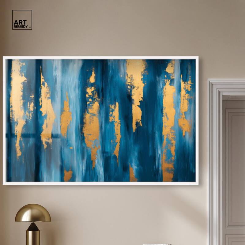 Dark Texture Golden Touch II Shadowbox by Art Remedy