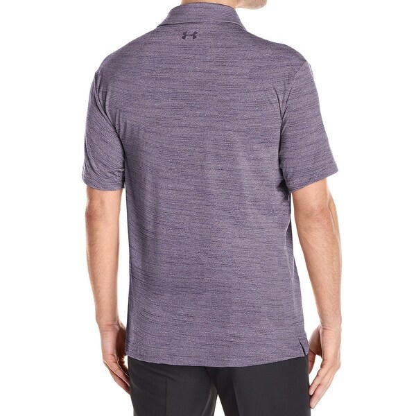 purple under armour golf shirt