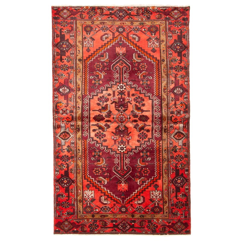 ECARPETGALLERY Hand-knotted Anadol Burgundy Wool Rug - 3'10 x 6'5