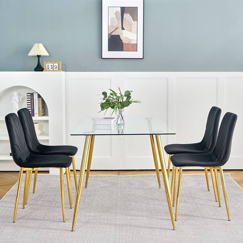 Dining Chairs Set of 4, Kitchen Pink Cushion Seats Living Room Side Chairs, Weddings Reception Chairs, Nail Chairs Women
