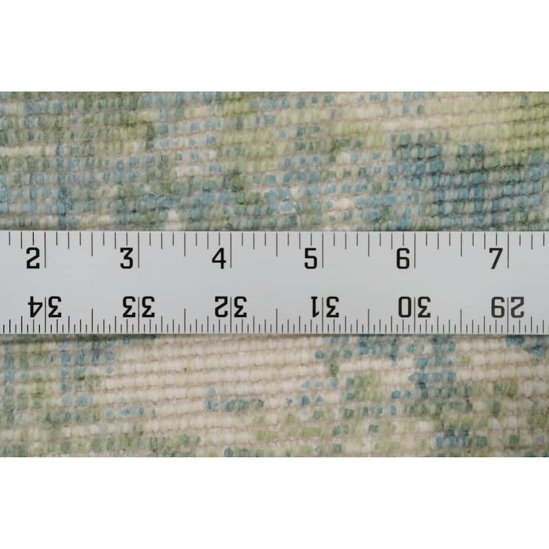 Hand Knotted Oriental Viscose Silk Carpet Modern Abstract Multi-Colored Abstract Area Rug - 6' 0'' X 4' 0''