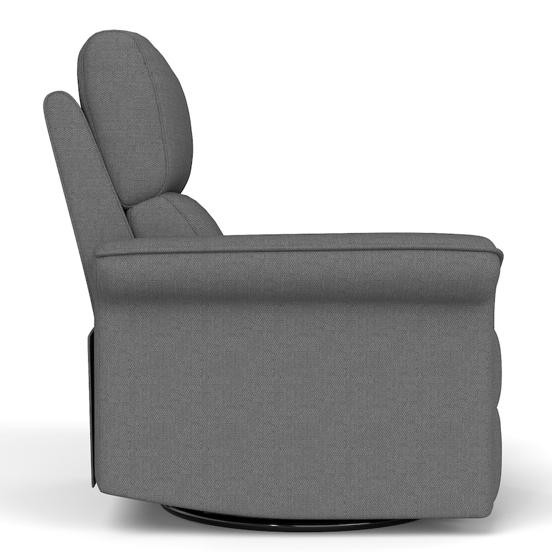 270°Power Swivel Rocker Recliner Chair for Adult,Rocking Glider Nursery Recliner for Small Spaces,Fabric Rocking Chair