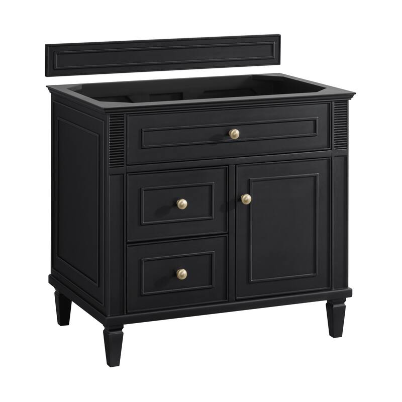James Martin Vanities Lorelai 36" Single Vanity, Black Onyx