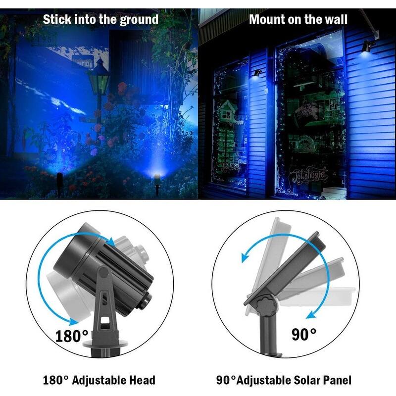 Solar Garden Spot Lights, LED Solar Landscape Light Outdoor