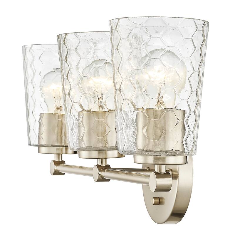 Millennium Lighting Ashli 2/4 Light Vanity Light with Clear Honeycomb Glass Shades