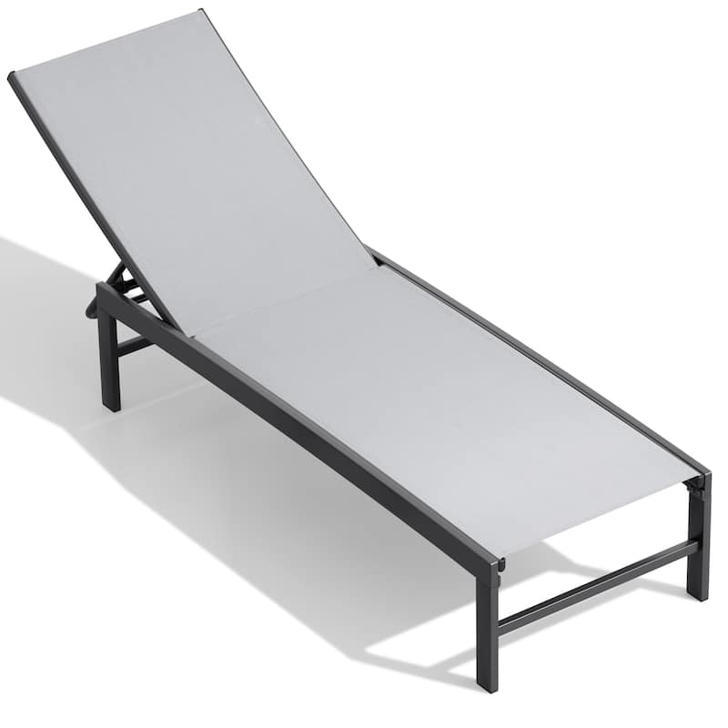 Outdoor Patio Adjustable Chaise Lounge Chairs