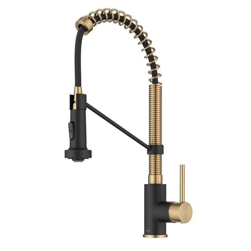 Kraus Bolden 2-Function 1-Handle Commercial Pulldown Kitchen Faucet