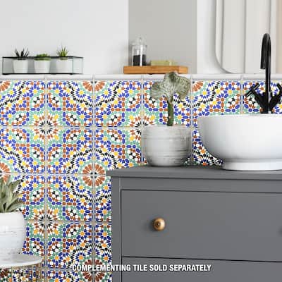 Merola Tile Trenza Moldura Blanco 1" x 7-7/8" Ceramic Wall Trim - (1 Tile)