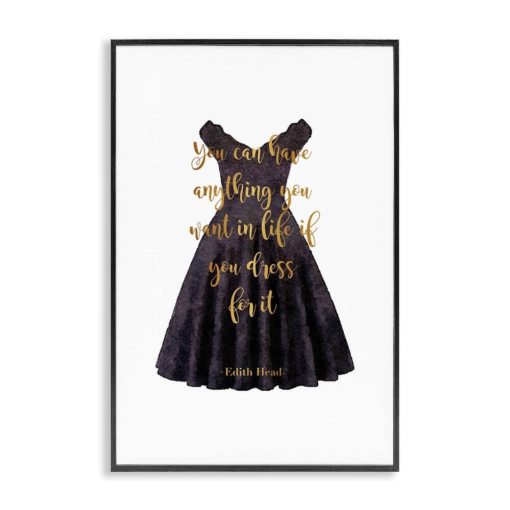 Stupell Dress The Part Fashion Quote Framed Giclee Art Design By Amanda Greenwood