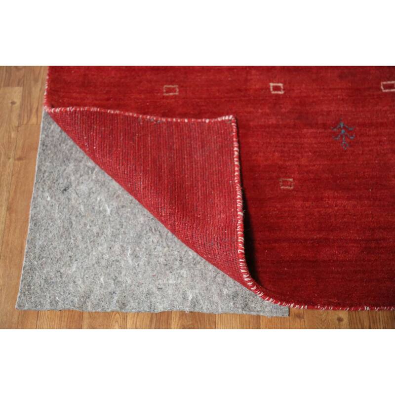 Hand Knotted Oriental 100% Wool Carpet Tribal Tribal Red Gabbeh Area Rug - 11' 4'' X 8' 1''
