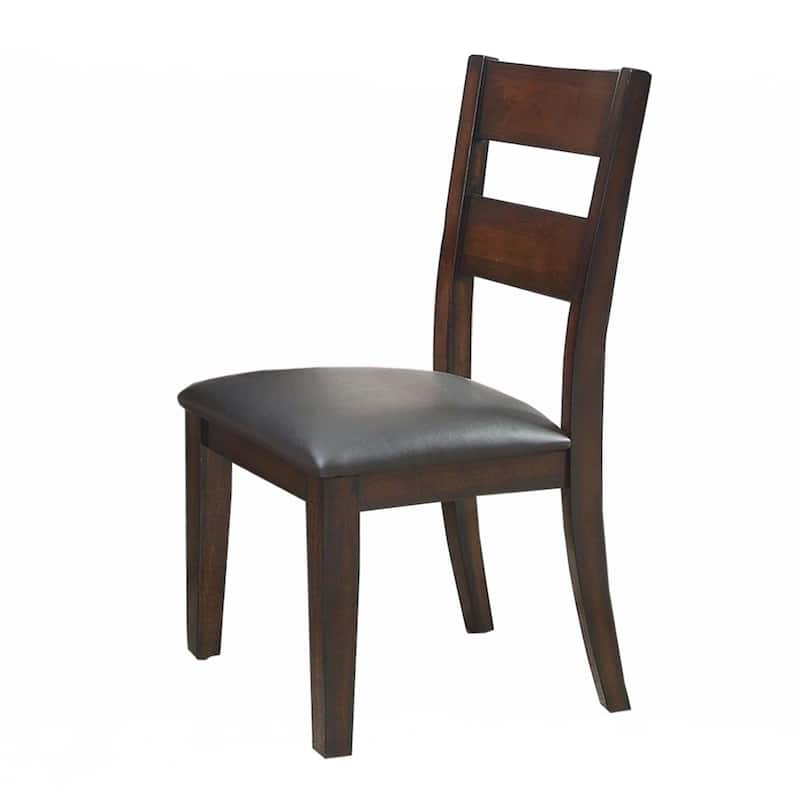 Pack of 2 Padded Leatherette Side Chairs