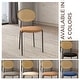 preview thumbnail 20 of 92, Leisuremod Euston Modern Velvet/Leather Dining Chair - Minimalist Wicker Back Accent Chair for Home Living Room & Kitchen
