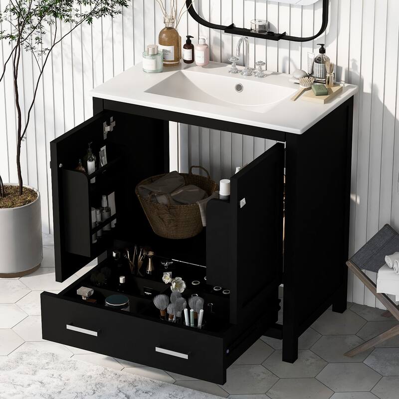30" Bathroom Vanity with Single Sink