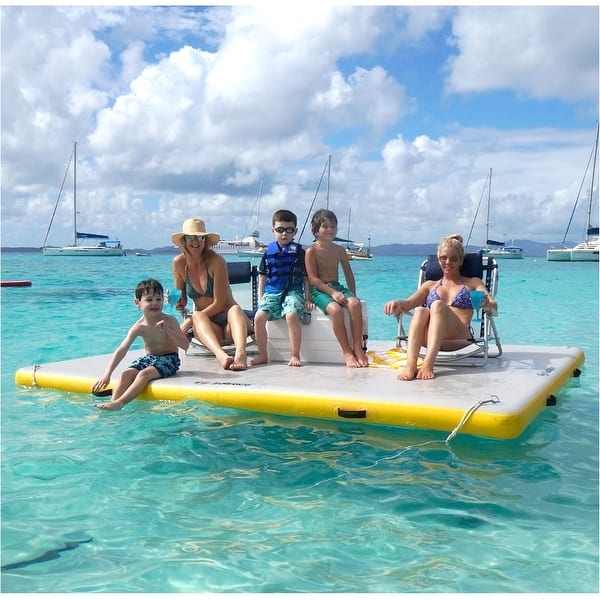 Inflatable Floating Dock Inflatable Activity Platform Water Fishing Platform Inflatable Floating Dock Inflatable Activity Platform Water Fishing Platform