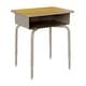 preview thumbnail 46 of 52, Student Desk with Open Front Metal Book Box & Flex Comfort Chair - 24"W x 18"D x 22.25" - 31.25"H