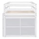 preview thumbnail 8 of 11, Twin Low Loft Bed with Rolling Portable Desk & Shelves, Wood Loft Bed Frame with 4 Drawers for Kids & Teens, Boys, Girls White