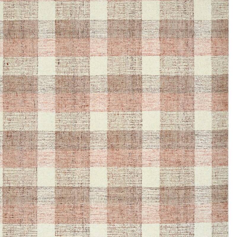 HomeRoots Plaid Transitional Rectangle Area Rug
