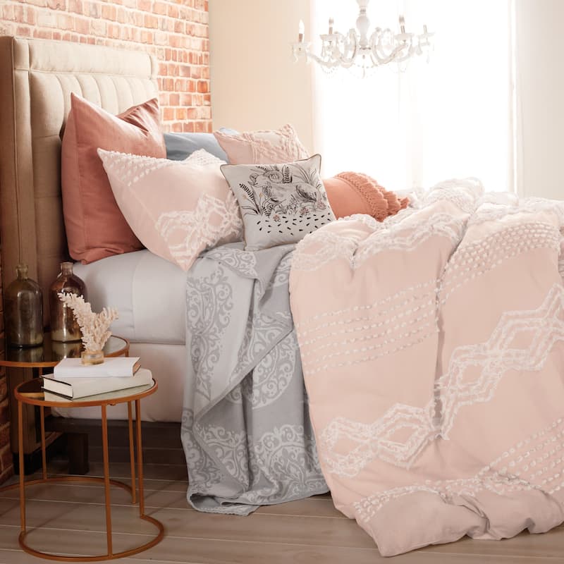 Porch & Den Narup Geometric 3-piece Cotton Comforter Set