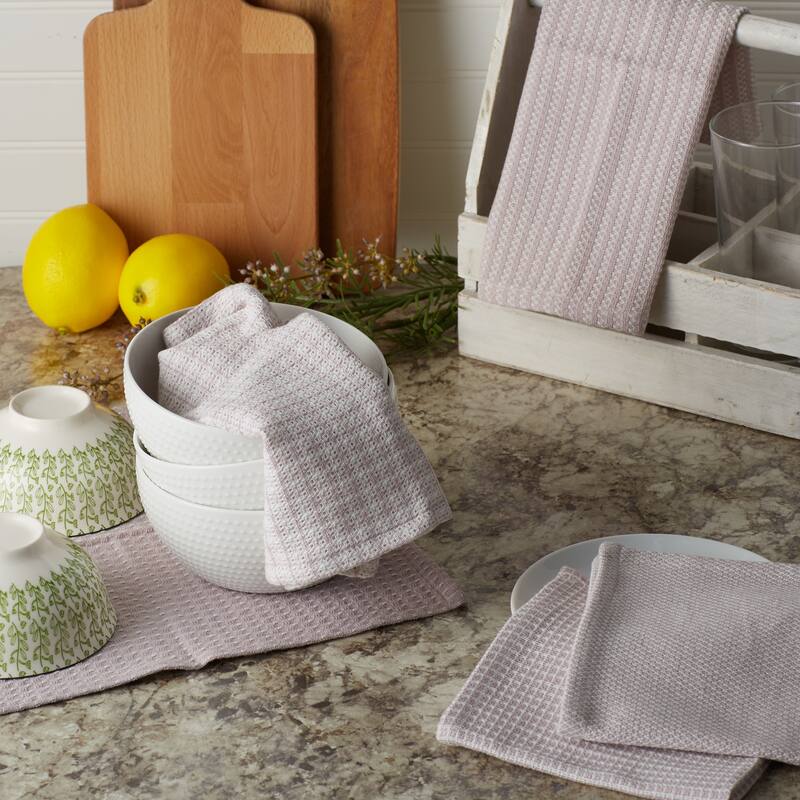DII Asst Vintage Red Dishcloth (Set of 5)
