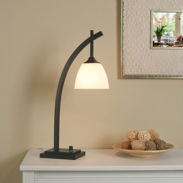 Porch & Den Alfred Glass and Metal Desk Lamp. Opens flyout.