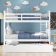 preview thumbnail 29 of 35, Full over Full Bunk Bed with Twin Size Trundle and Ladder